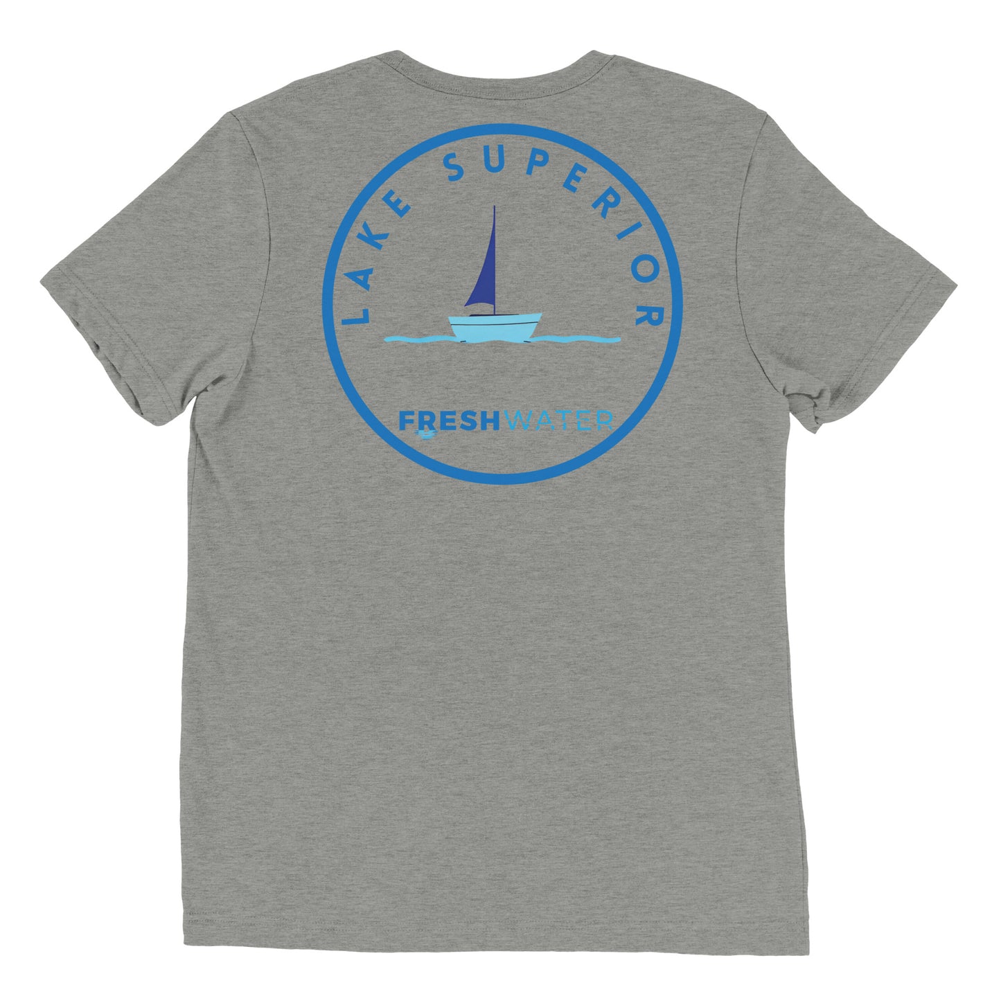 Lake Superior Freshwater Sailing Short sleeve t-shirt