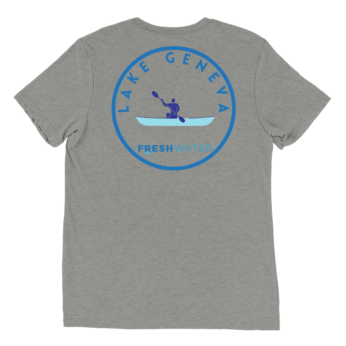 Lake Geneva Wisconsin Freshwater Kayak Short sleeve t-shirt