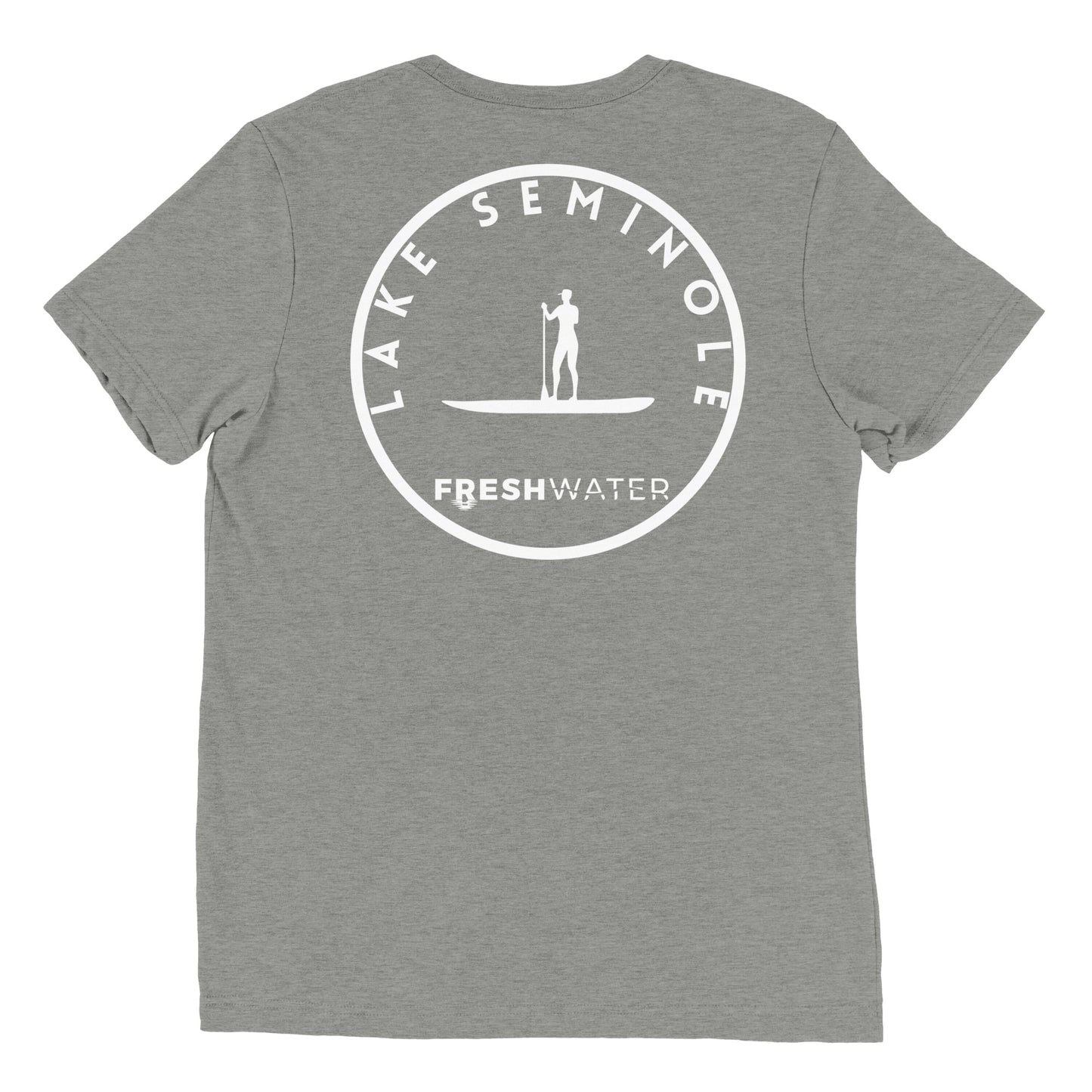 Lake Seminole Florida Georgia Alabama Freshwater Paddle BW Short sleeve t-shirt