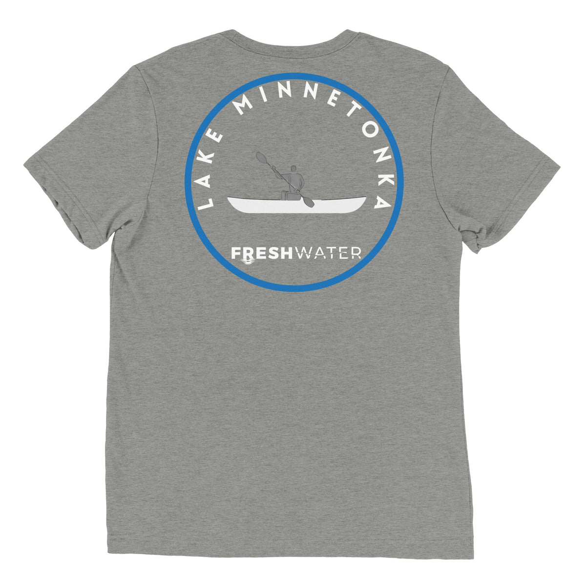 Lake Minnetonka Minnesota Freshwater Kayak BW Short sleeve t-shirt
