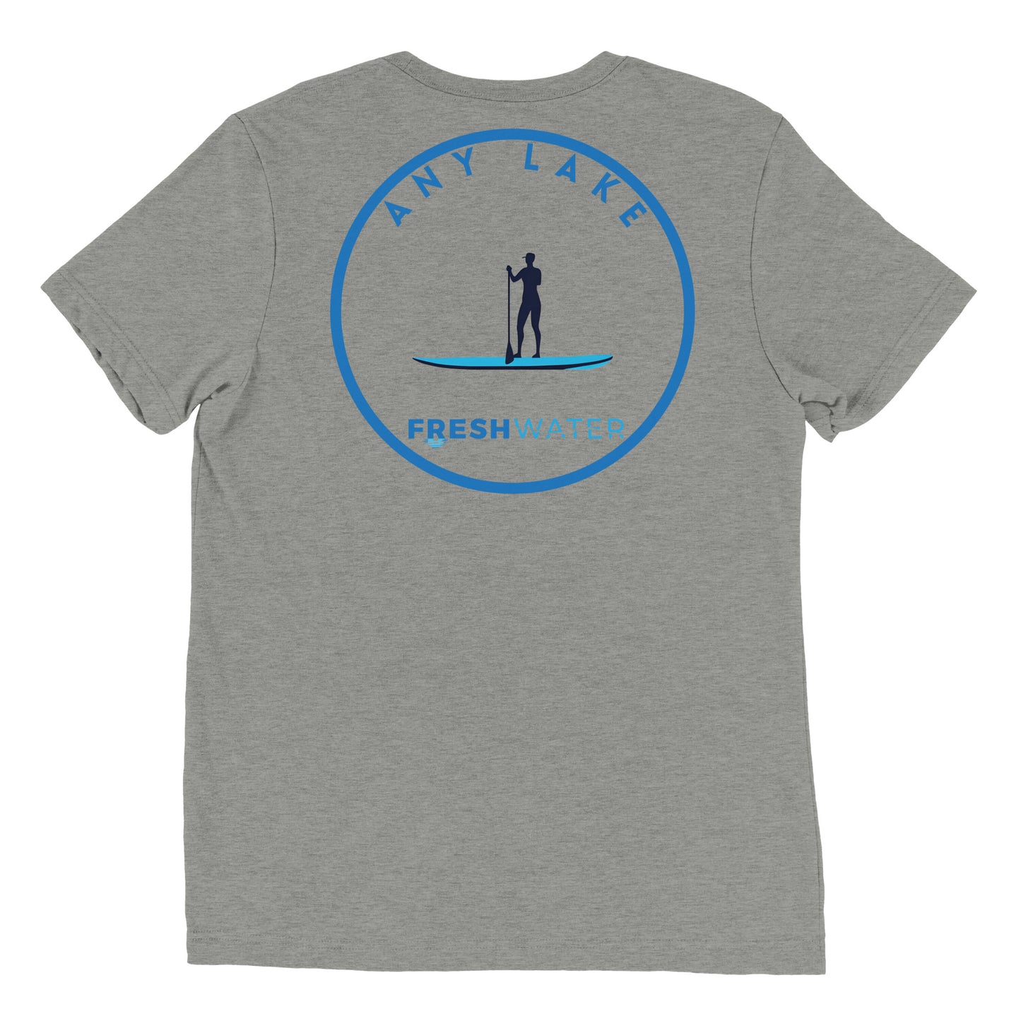 Custom Freshwater Paddle Blue Short sleeve t-shirt