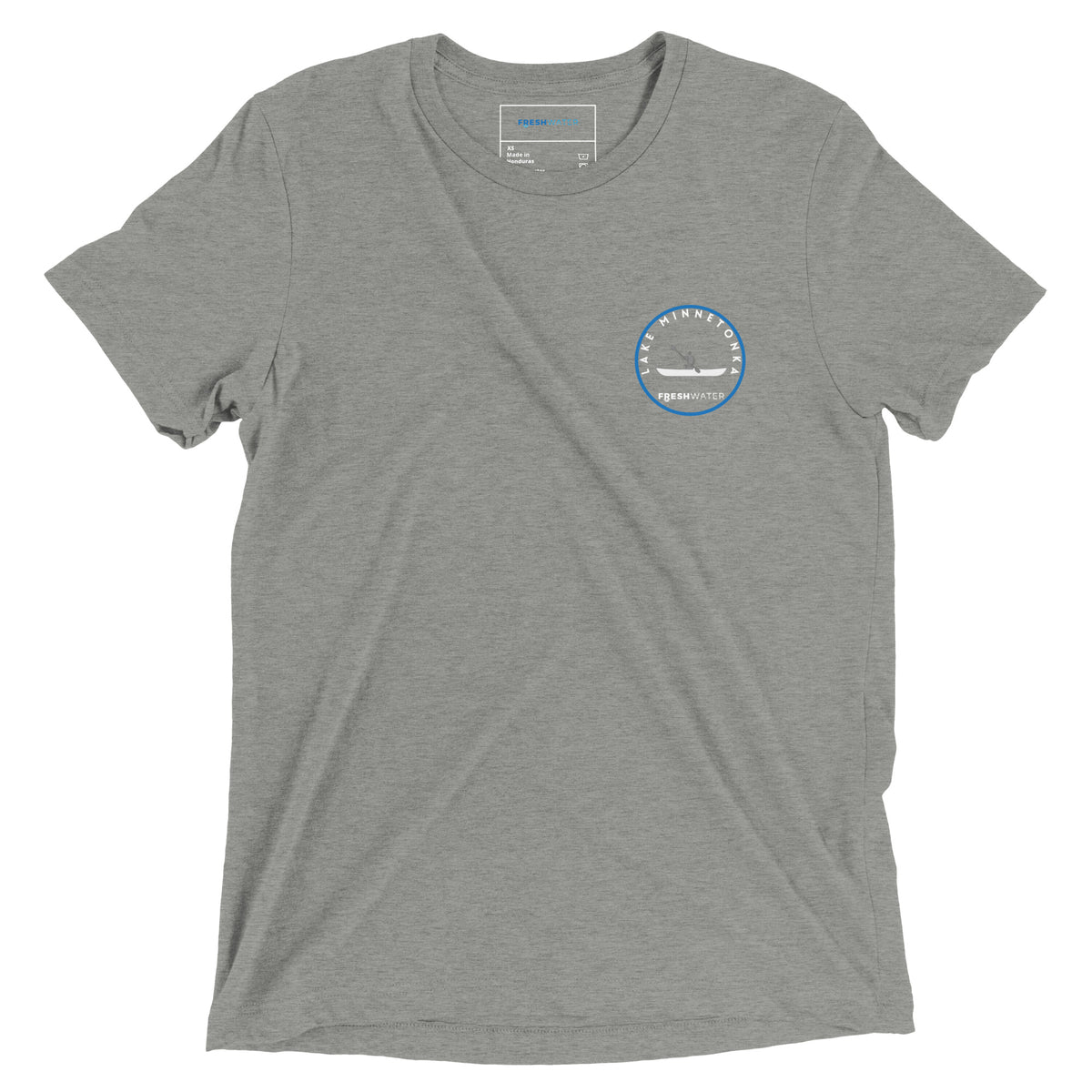 Lake Minnetonka Minnesota Freshwater Kayak BW Short sleeve t-shirt