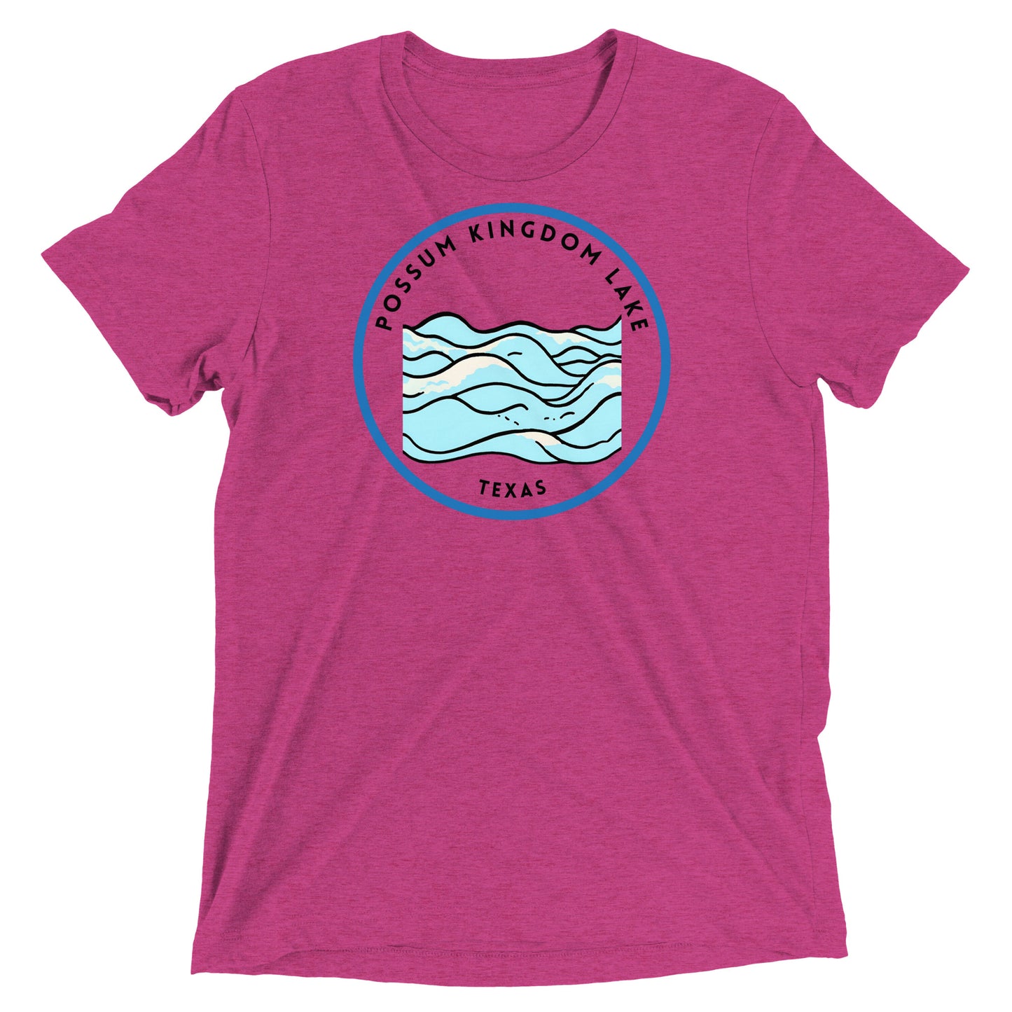 Possum Kingdom Lake Texas Freshwater Waves Short sleeve t-shirt