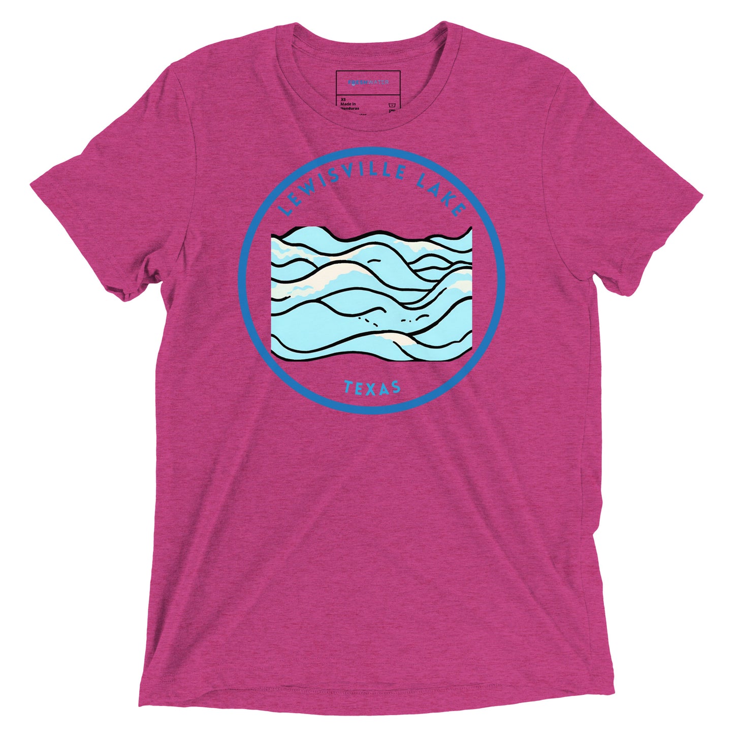 Lewisville Lake Texas Freshwater Waves Short sleeve t-shirt