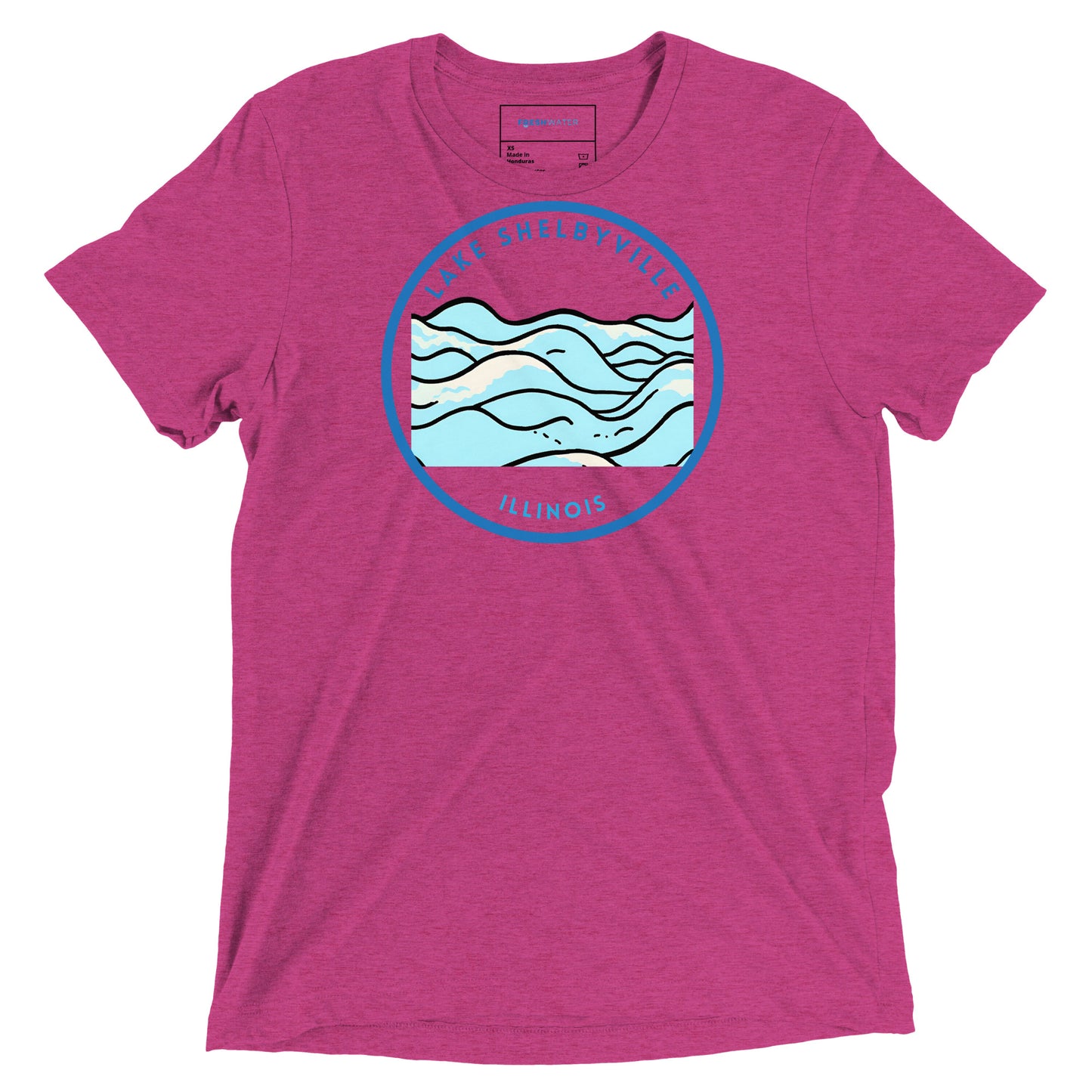 Lake Shelbyville Illinois Freshwater Waves Short sleeve t-shirt