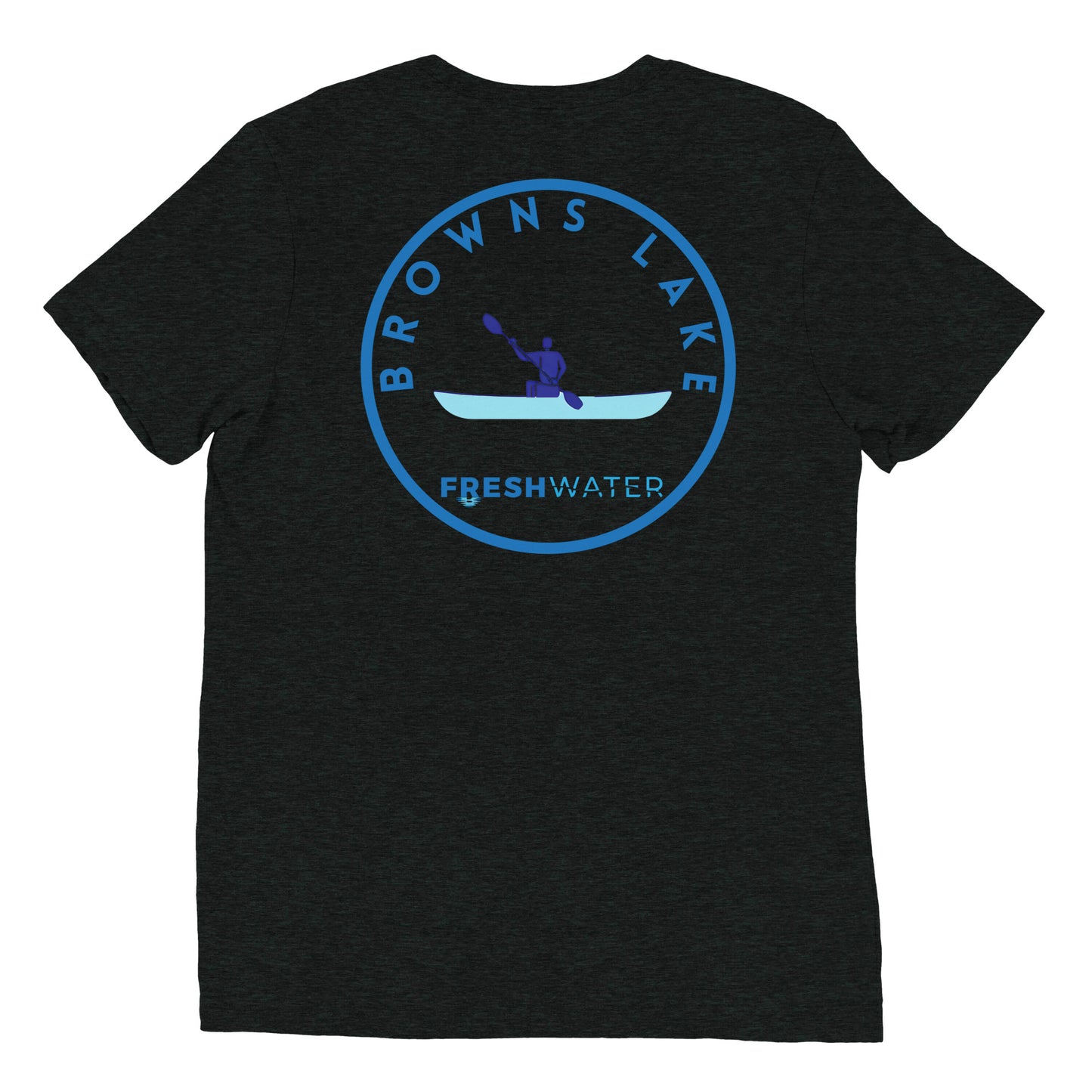 Browns Lake Wisconsin Freshwater Paddle Short sleeve t-shirt