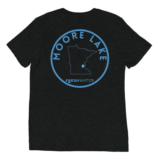 Moore Lake Minnesota Freshwater FB SO Short sleeve t-shirt