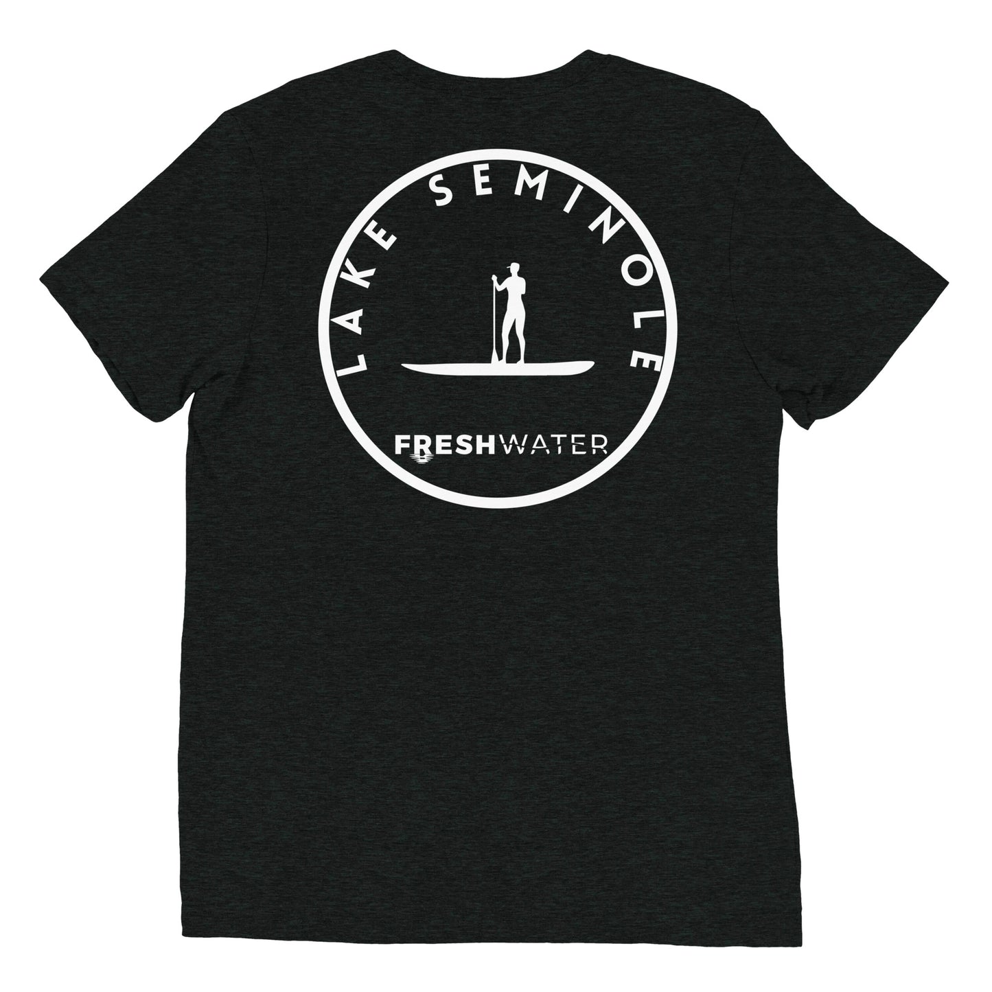Lake Seminole Florida Georgia Alabama Freshwater Paddle BW Short sleeve t-shirt