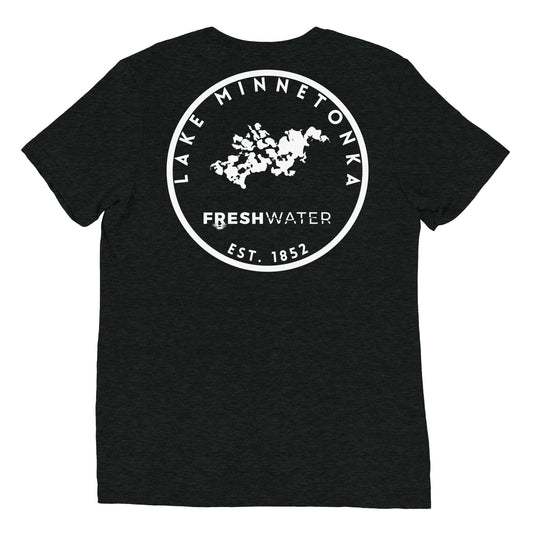Lake Minnetonka Minnesota Freshwater LO BW Short sleeve t-shirt