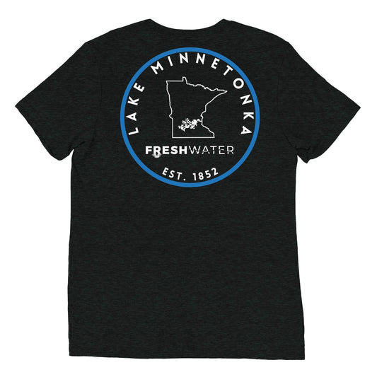 Lake Minnetonka Minnesota Freshwater SO BW Short sleeve t-shirt