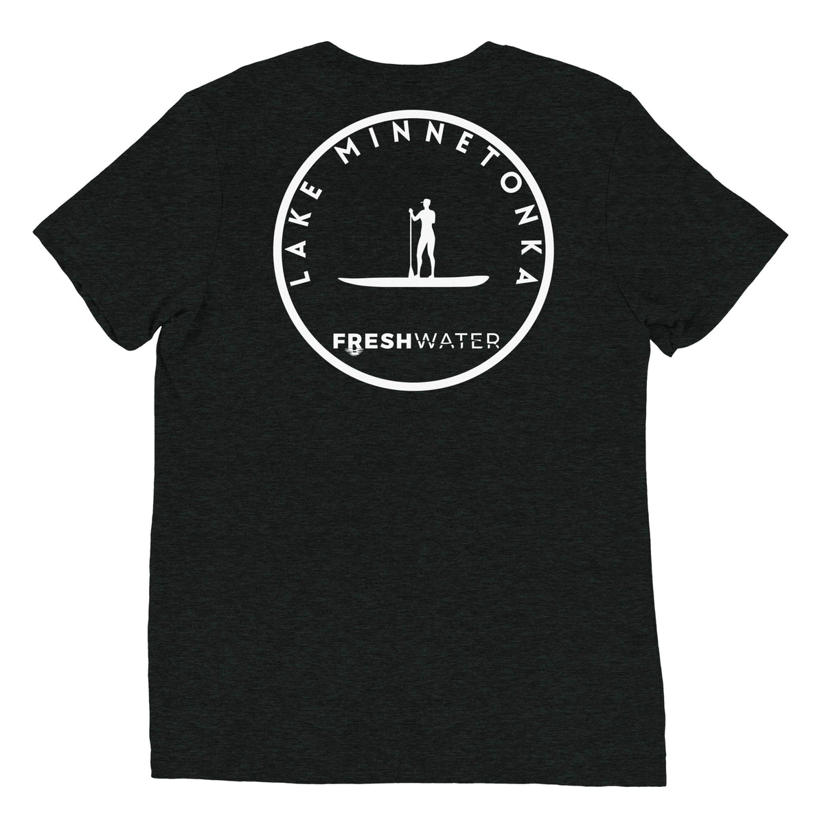 Lake Minnetonka Minnesota Freshwater Paddle BW Short sleeve t-shirt