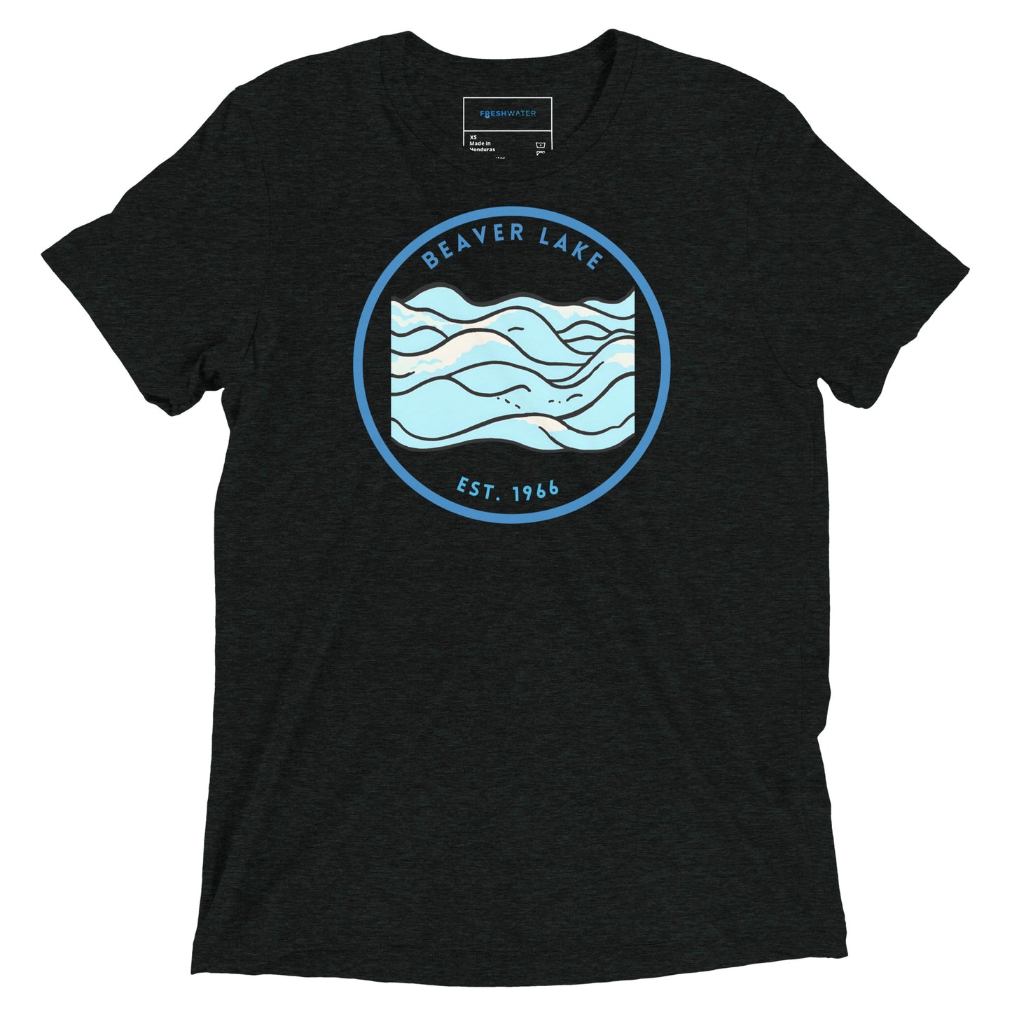 Beaver Lake Arkansas Freshwater Waves EST Short sleeve t-shirt