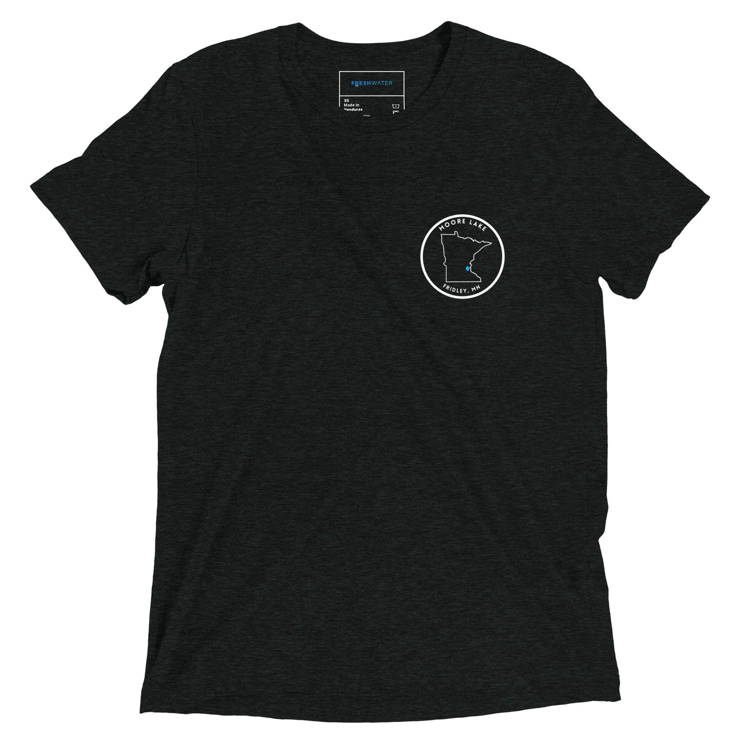 Moore Lake Minnesota Freshwater SO WB FB Short sleeve t-shirt