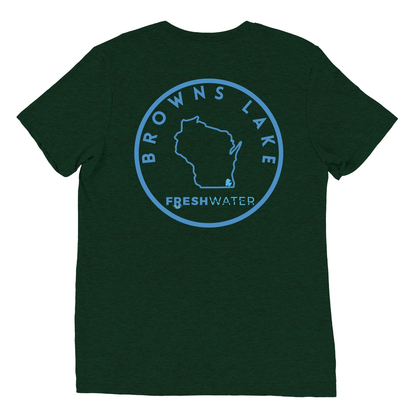 Browns Lake Wisconsin Freshwater SO Short sleeve t-shirt