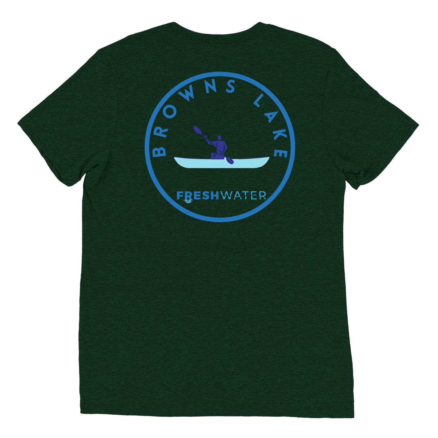 Browns Lake Wisconsin Freshwater Paddle Short sleeve t-shirt