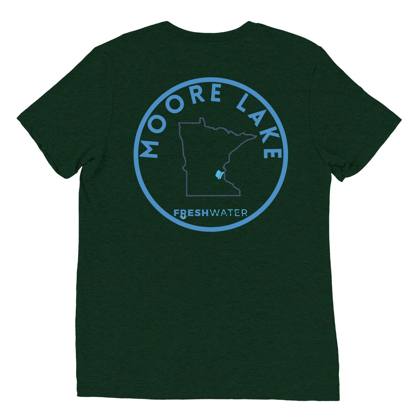 Moore Lake Minnesota Freshwater FB SO Short sleeve t-shirt