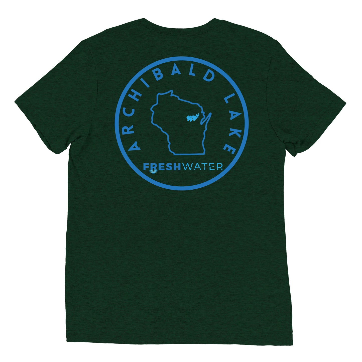 Archibald Lake Wisconsin Freshwater SO FB Short sleeve t-shirt