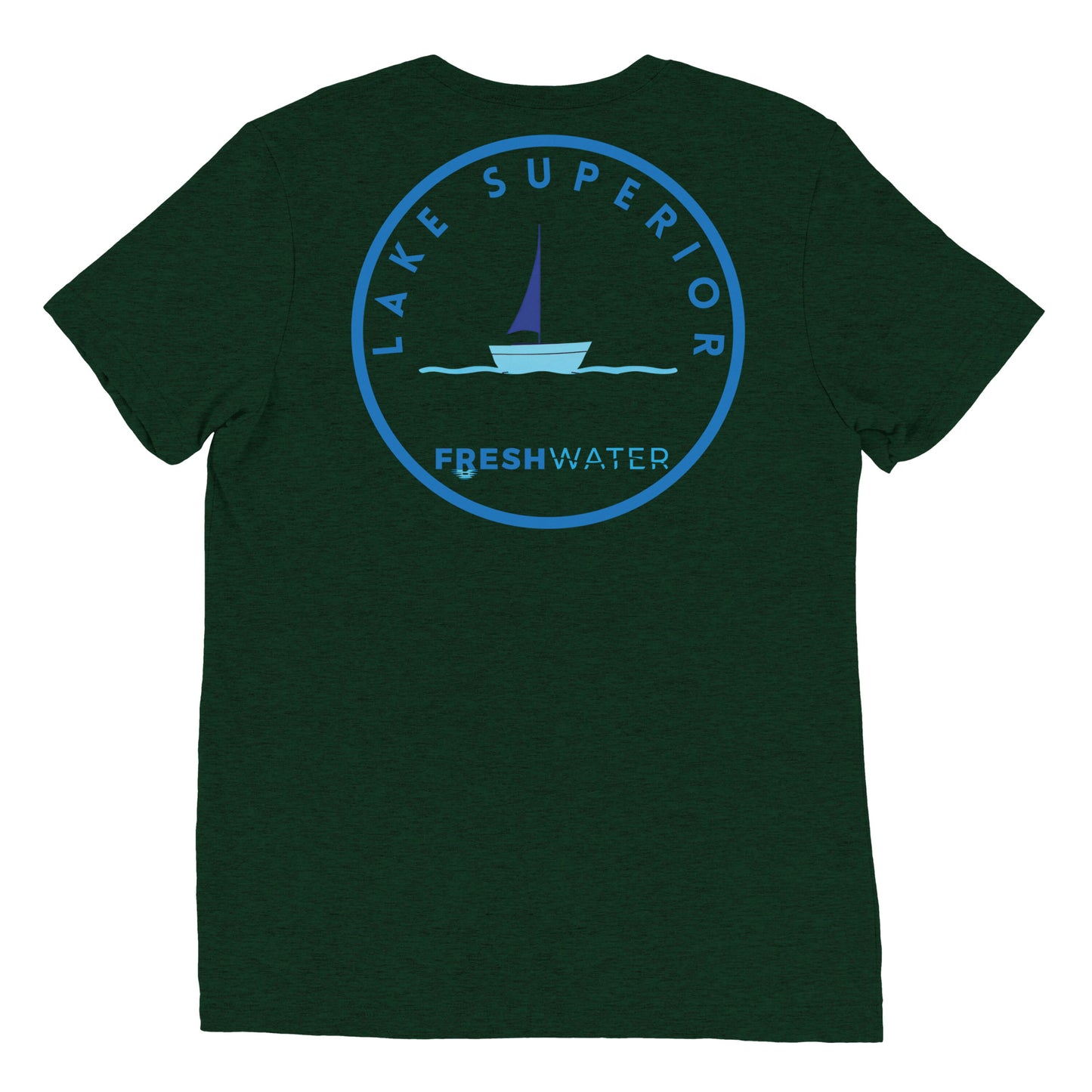 Lake Superior Freshwater Sailing Short sleeve t-shirt