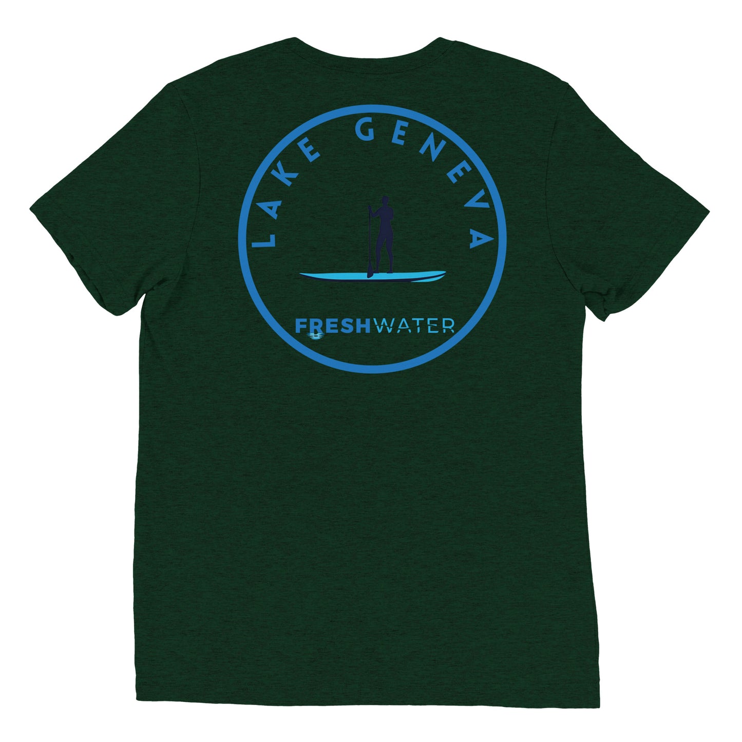 Lake Geneva Wisconsin Freshwater Paddle Short sleeve t-shirt