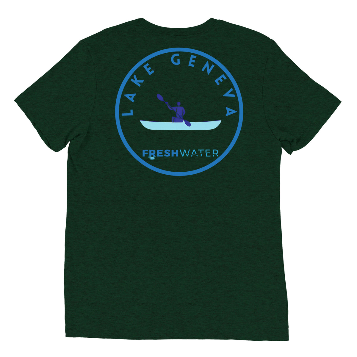Lake Geneva Wisconsin Freshwater Kayak Short sleeve t-shirt