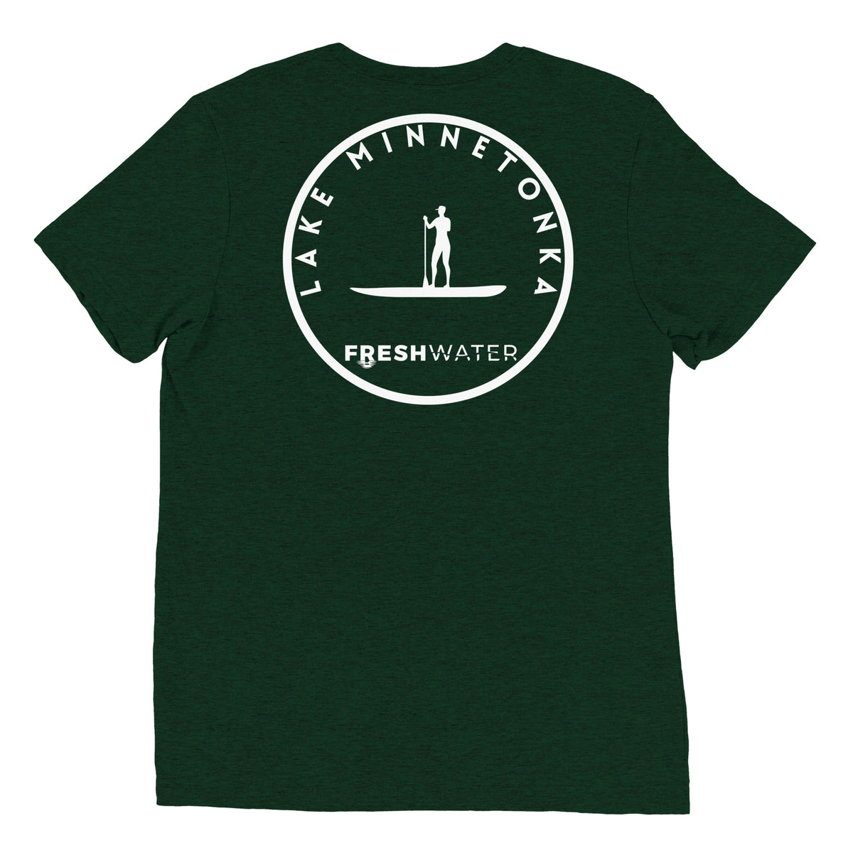Lake Minnetonka Minnesota Freshwater Paddle BW Short sleeve t-shirt