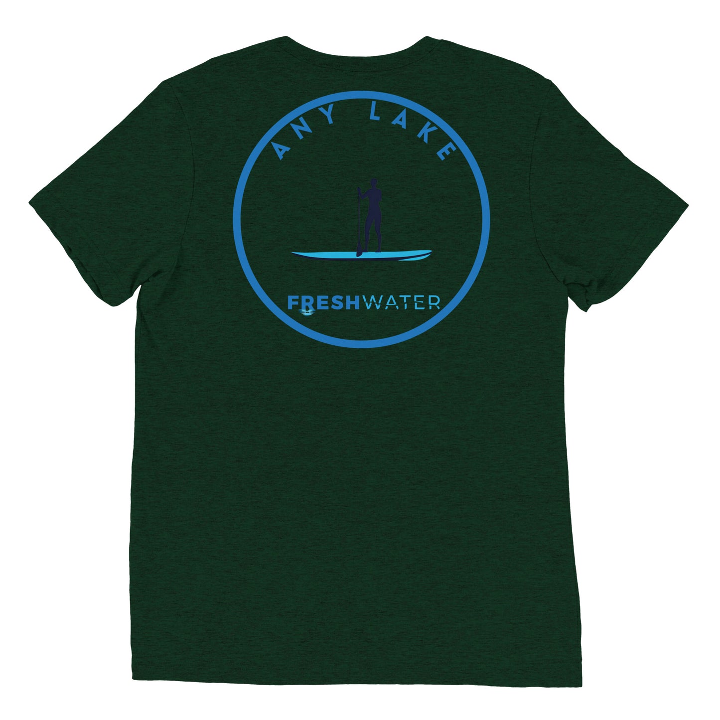 Custom Freshwater Paddle Blue Short sleeve t-shirt