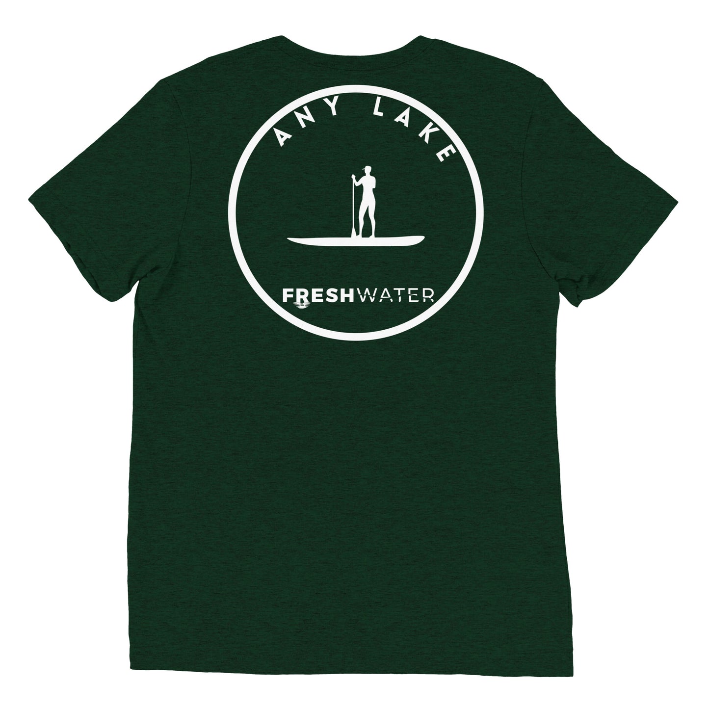 Custom Freshwater Paddle BW Short sleeve t-shirt