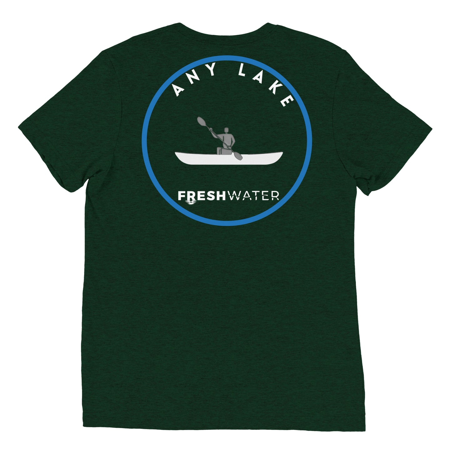 Custom Freshwater Kayak BW Short sleeve t-shirt