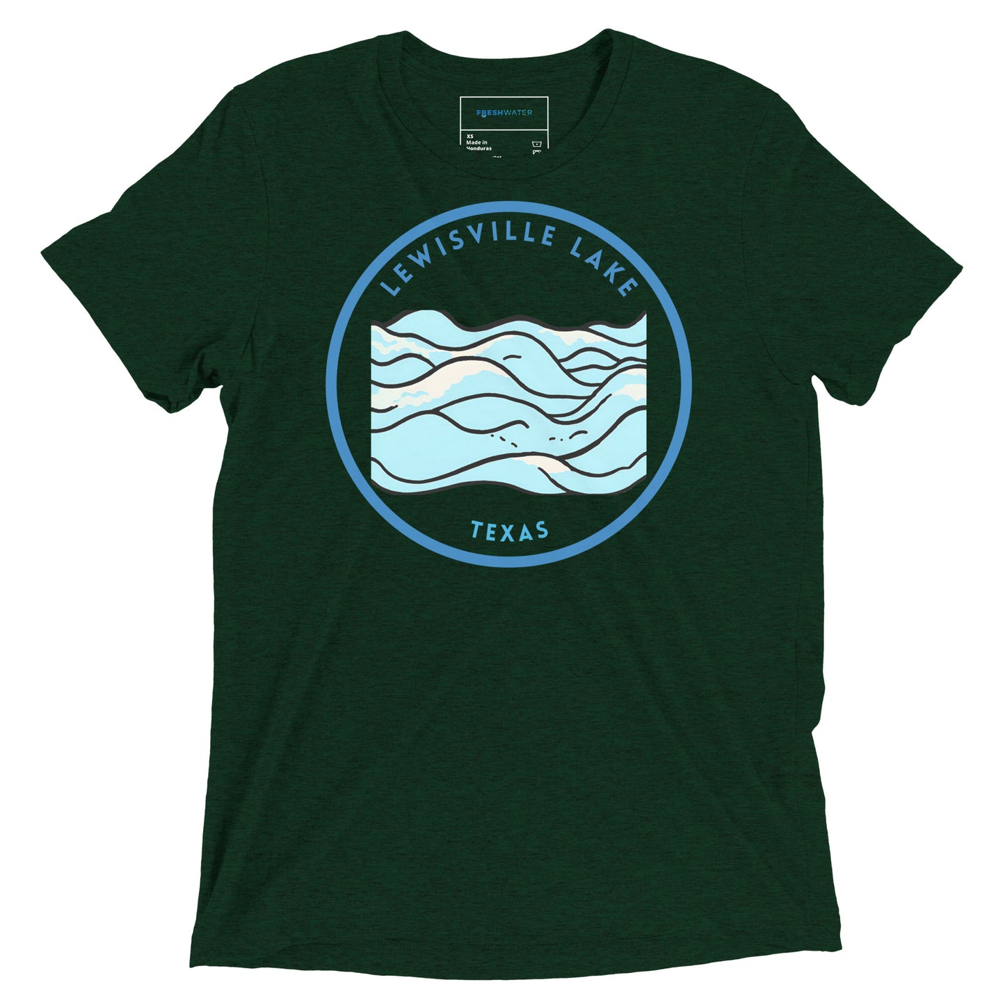 Lewisville Lake Texas Freshwater Waves Short sleeve t-shirt