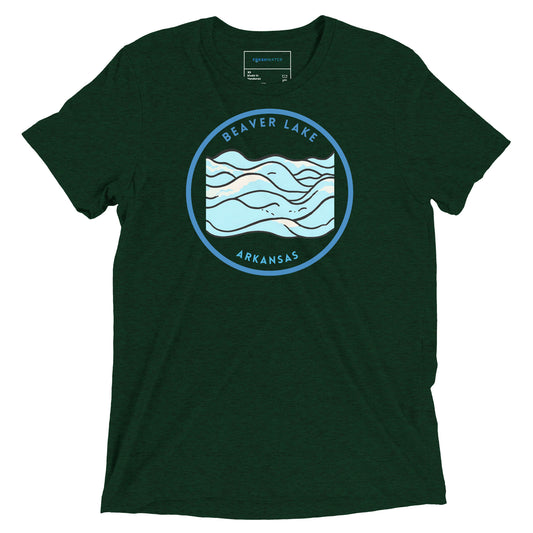 Beaver Lake Arkansas Freshwater Waves Short sleeve t-shirt
