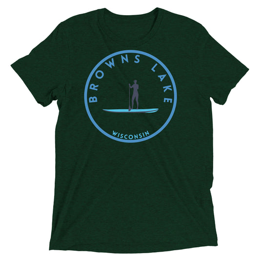 Browns Lake Wisconsin Freshwater Paddle Short sleeve t-shirt