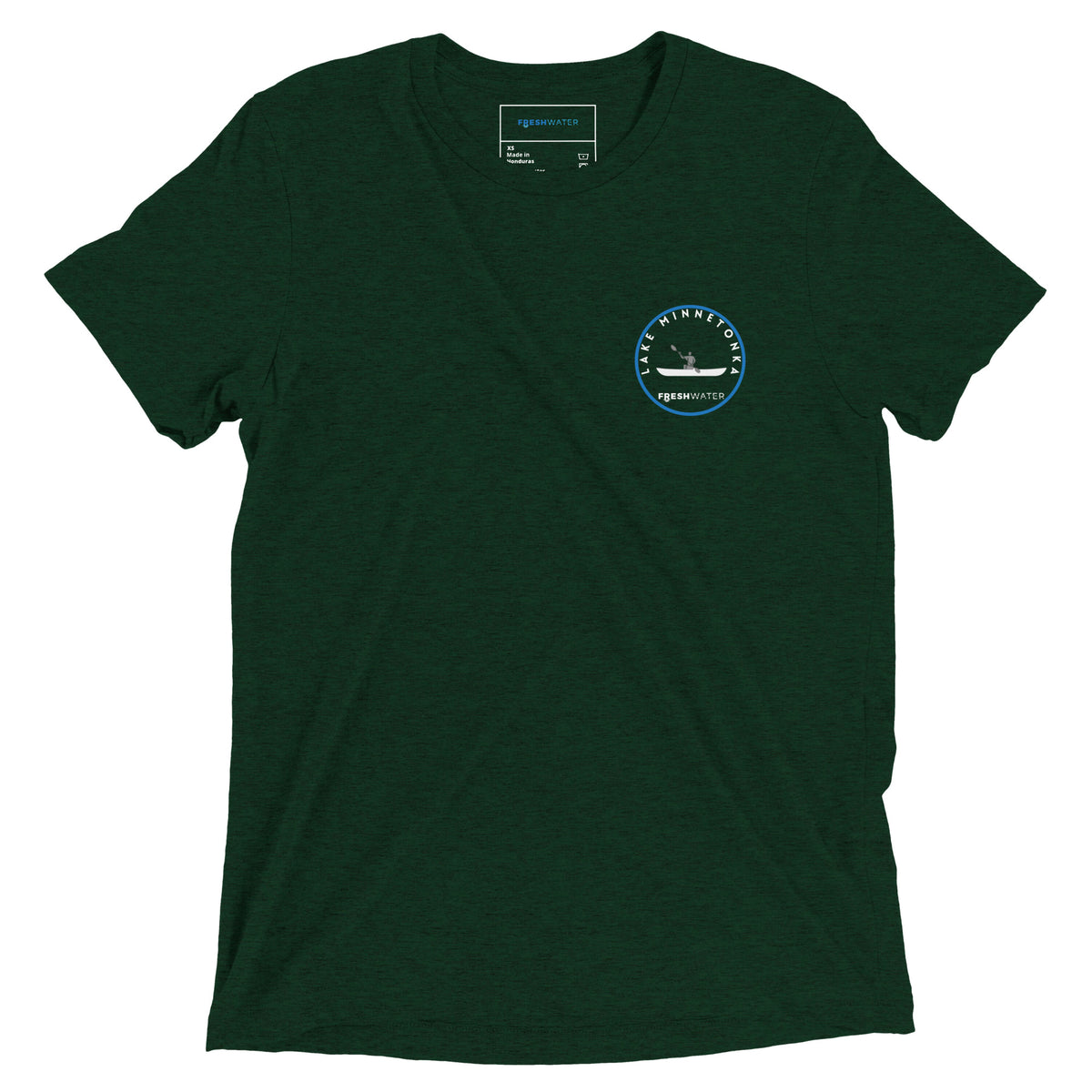 Lake Minnetonka Minnesota Freshwater Kayak BW Short sleeve t-shirt