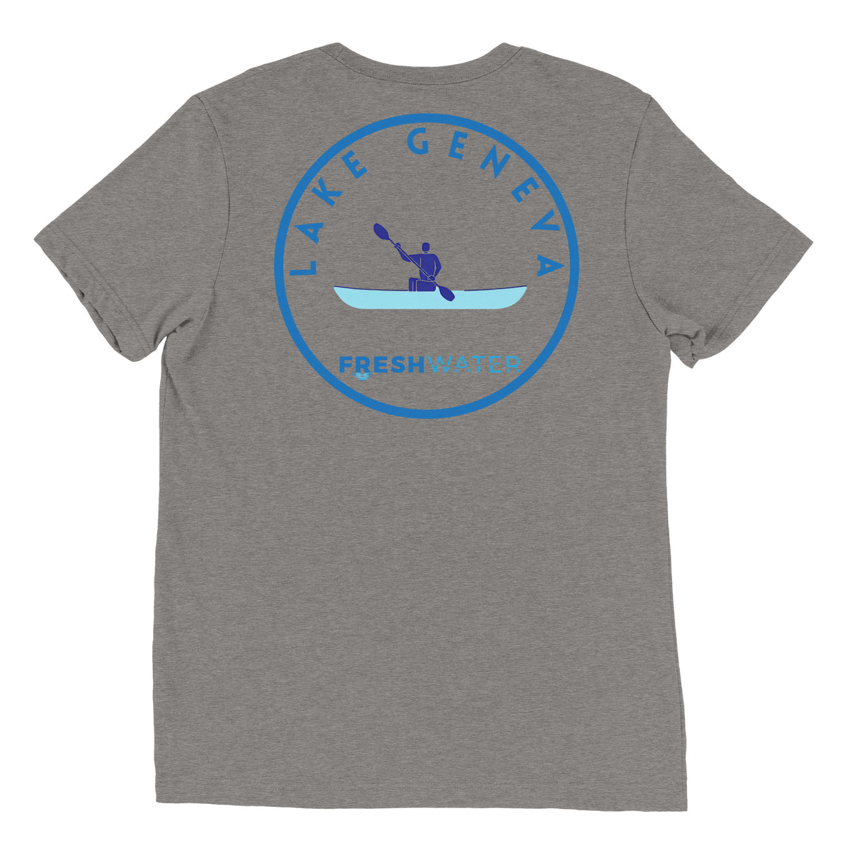 Lake Geneva Wisconsin Freshwater Kayak Short sleeve t-shirt