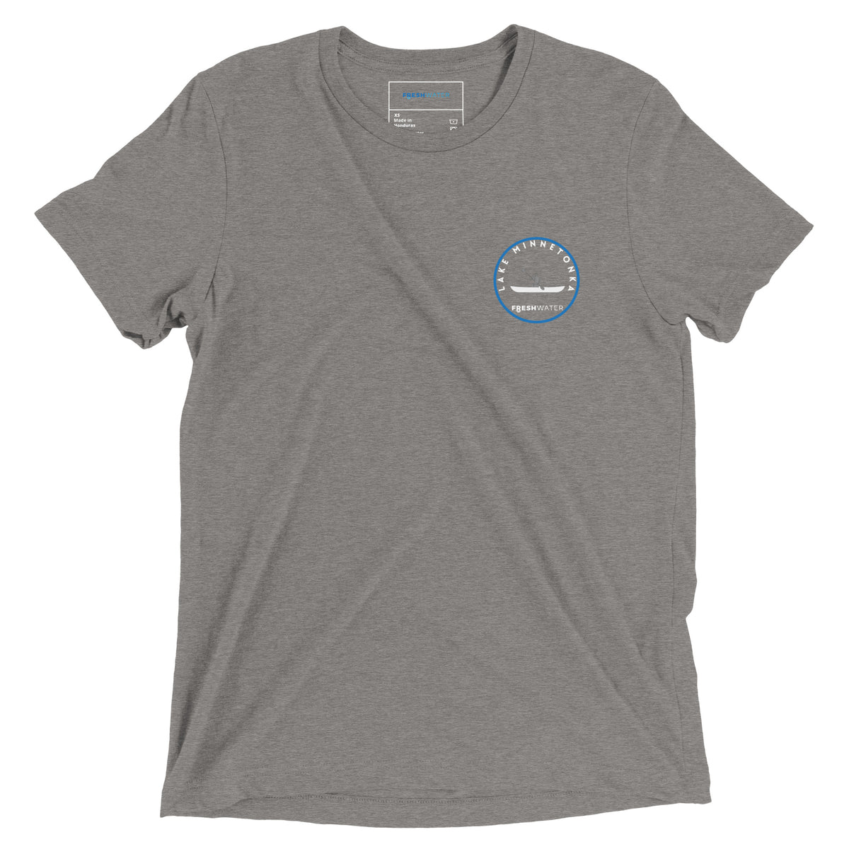 Lake Minnetonka Minnesota Freshwater Kayak BW Short sleeve t-shirt
