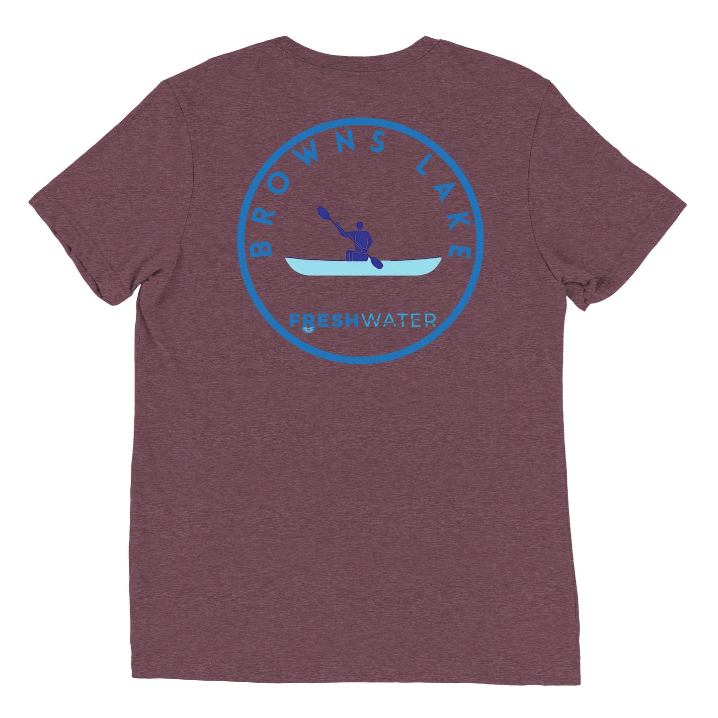 Browns Lake Wisconsin Freshwater Paddle Short sleeve t-shirt