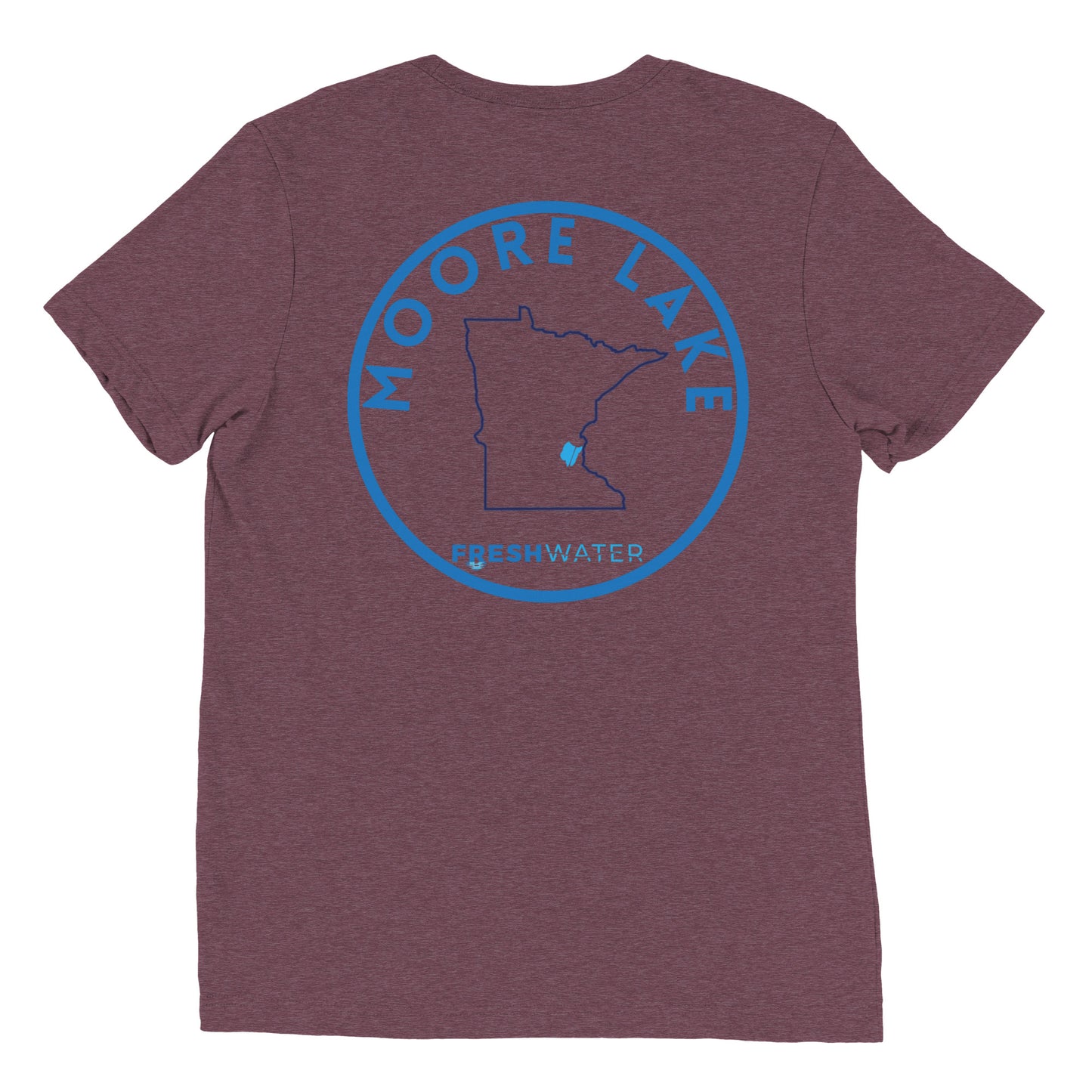 Moore Lake Minnesota Freshwater FB SO Short sleeve t-shirt