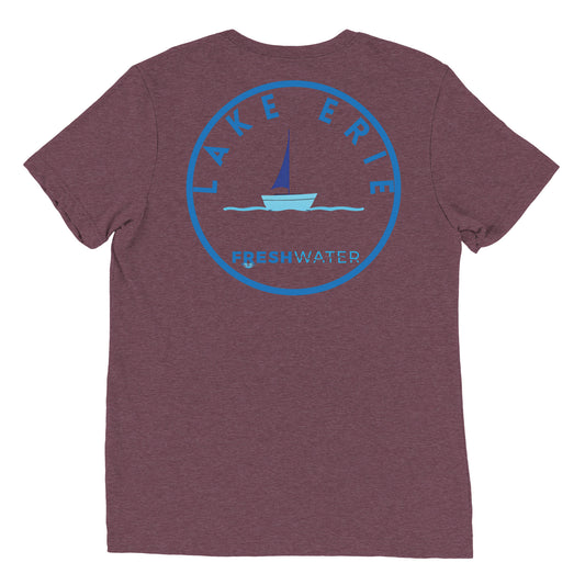Lake Erie Great Lakes Freshwater Sailing Short sleeve t-shirt