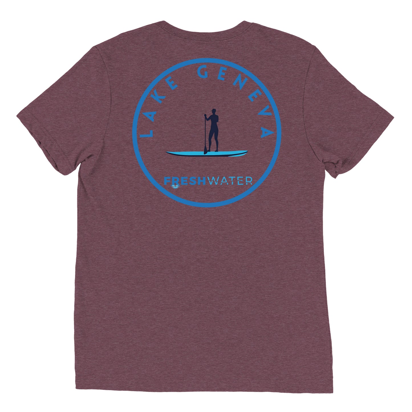 Lake Geneva Wisconsin Freshwater Paddle Short sleeve t-shirt