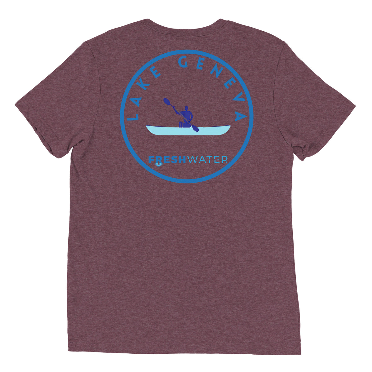 Lake Geneva Wisconsin Freshwater Kayak Short sleeve t-shirt