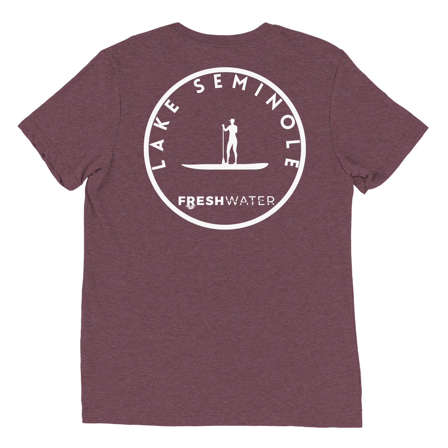 Lake Seminole Florida Georgia Alabama Freshwater Paddle BW Short sleeve t-shirt