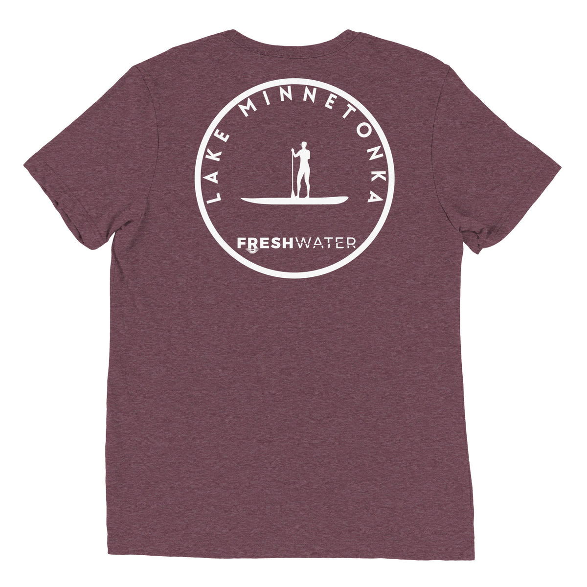 Lake Minnetonka Minnesota Freshwater Paddle BW Short sleeve t-shirt
