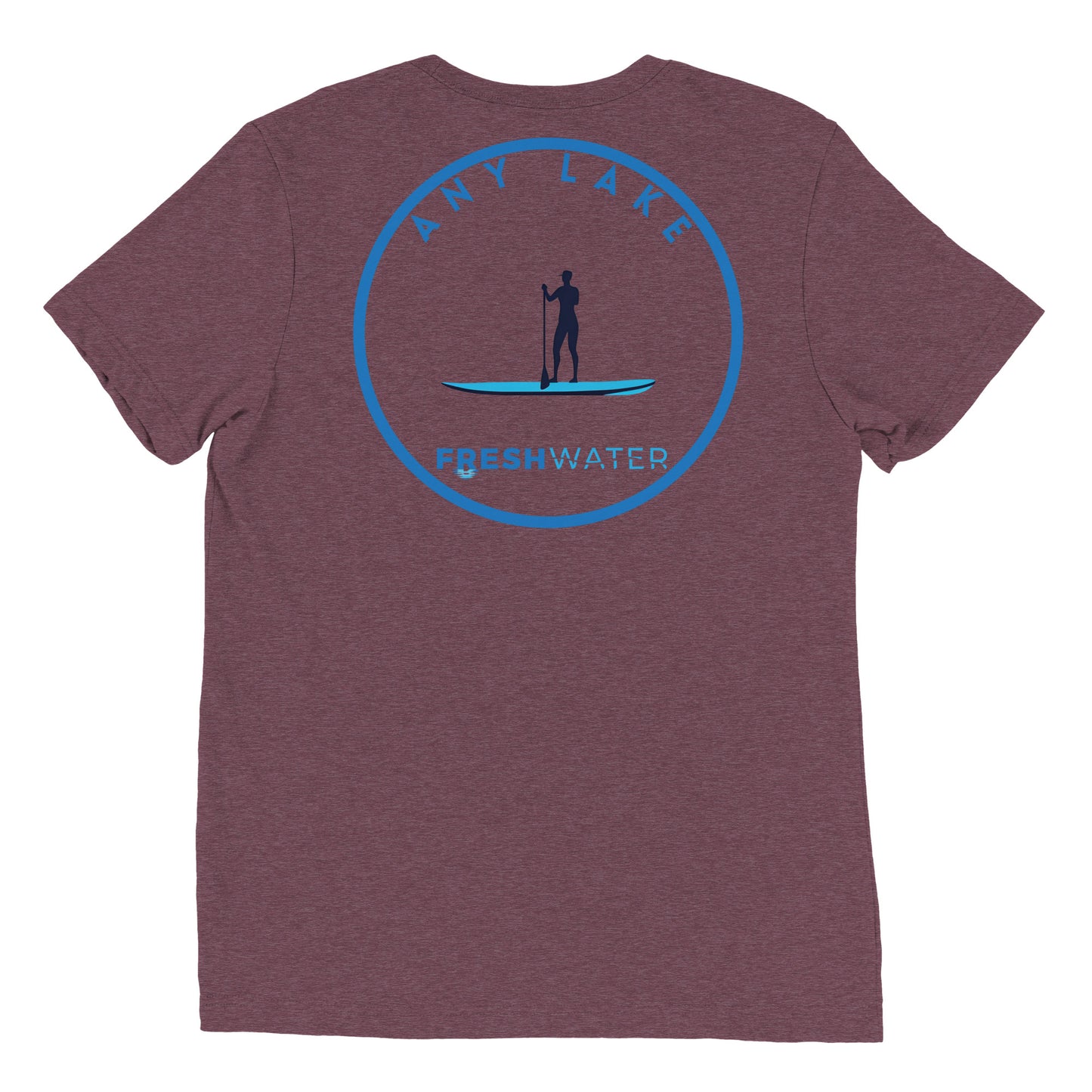 Custom Freshwater Paddle Blue Short sleeve t-shirt