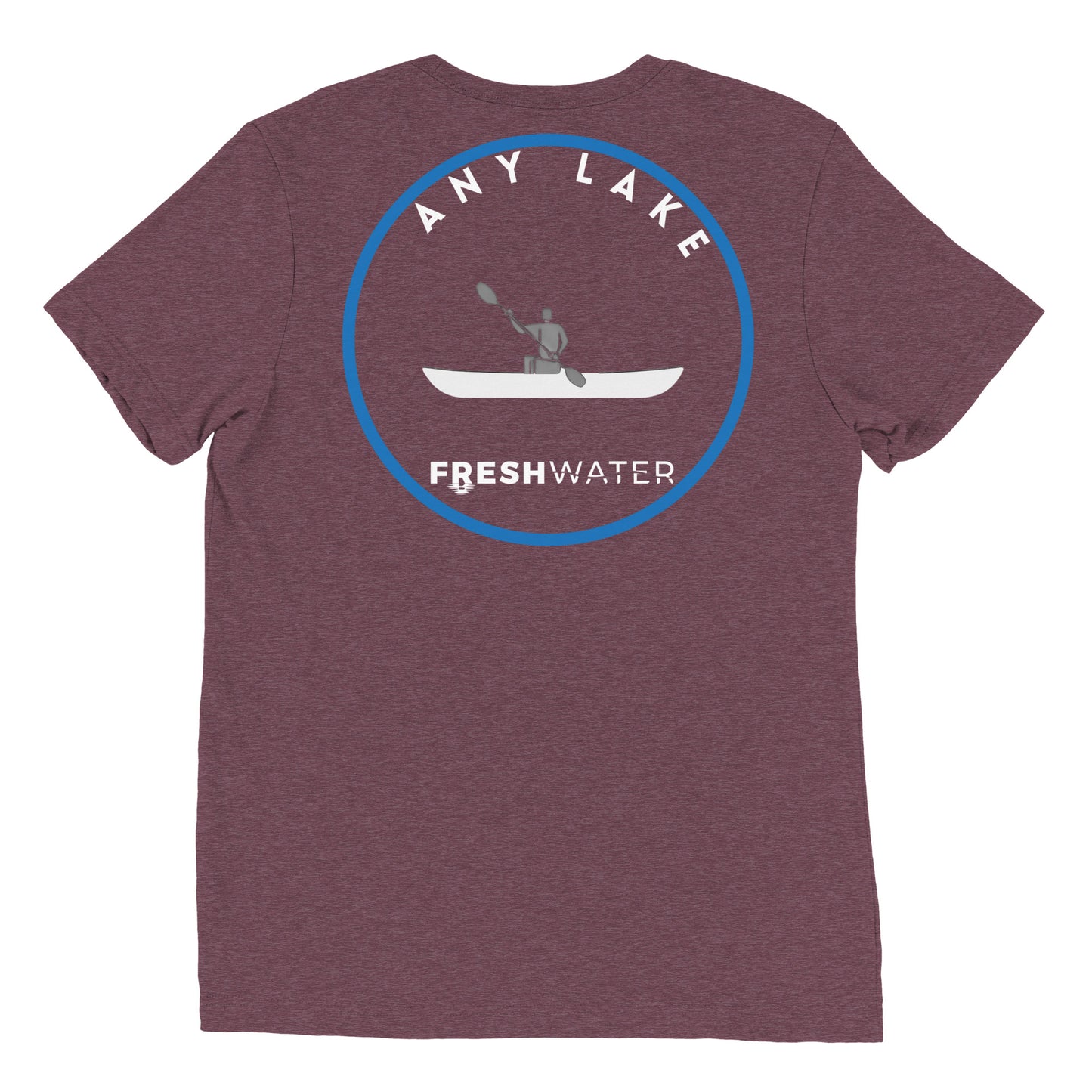 Custom Freshwater Kayak BW Short sleeve t-shirt