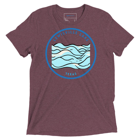 Lewisville Lake Texas Freshwater Waves Short sleeve t-shirt