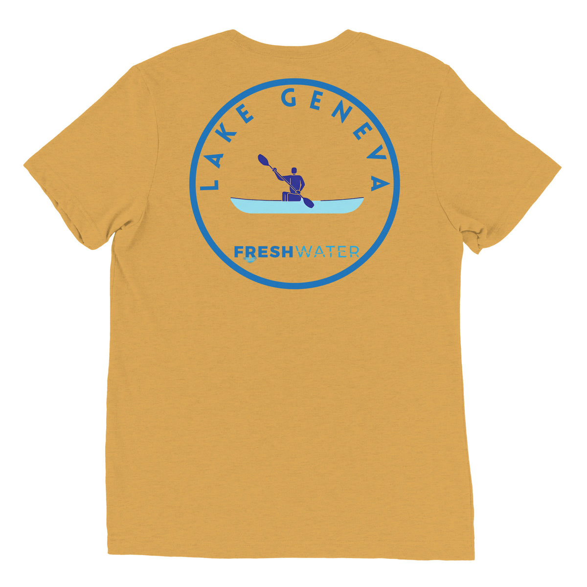 Lake Geneva Wisconsin Freshwater Kayak Short sleeve t-shirt