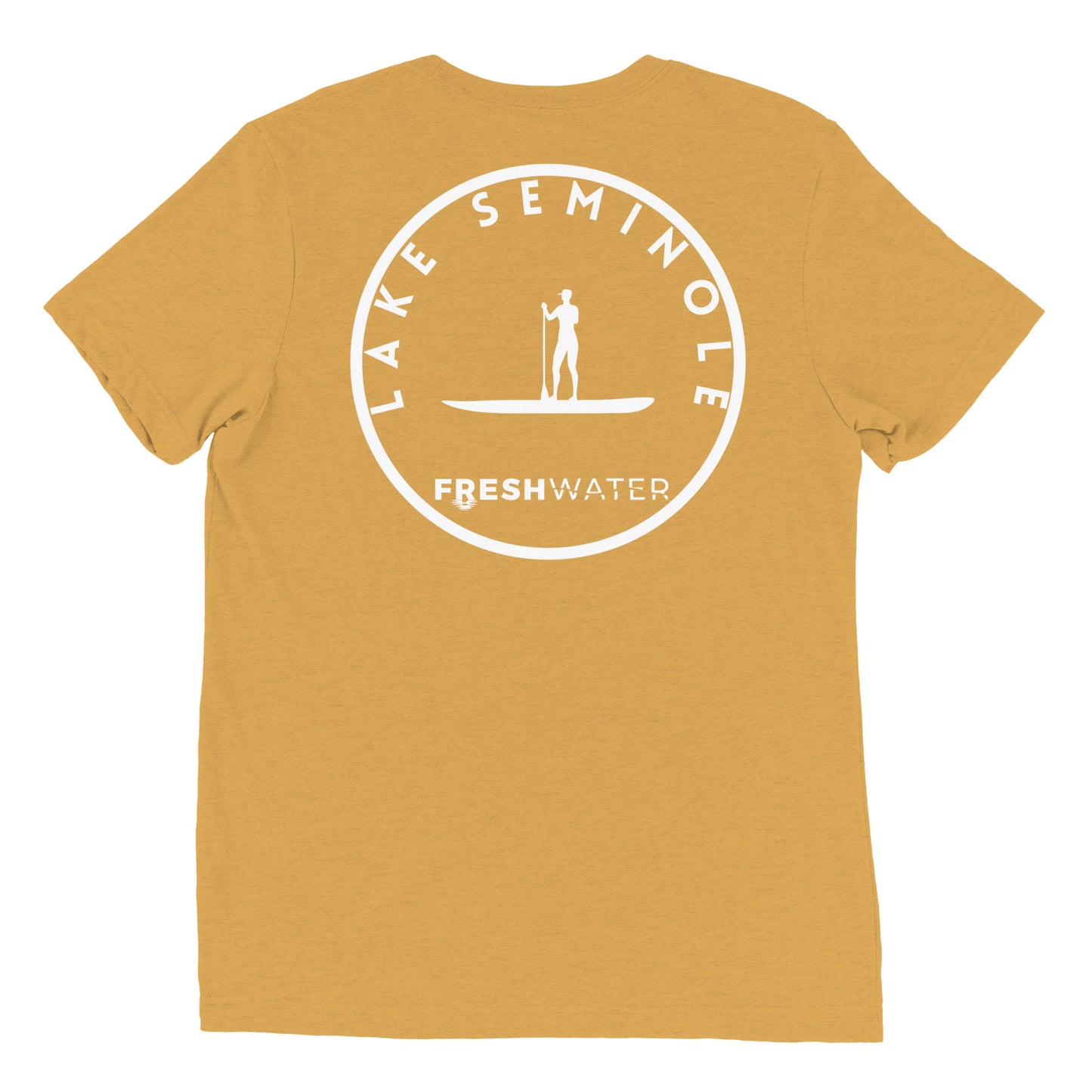 Lake Seminole Florida Georgia Alabama Freshwater Paddle BW Short sleeve t-shirt