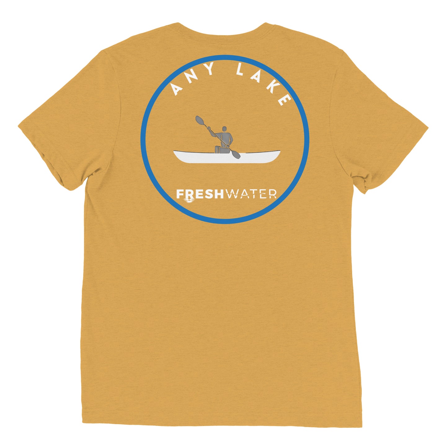Custom Freshwater Kayak BW Short sleeve t-shirt