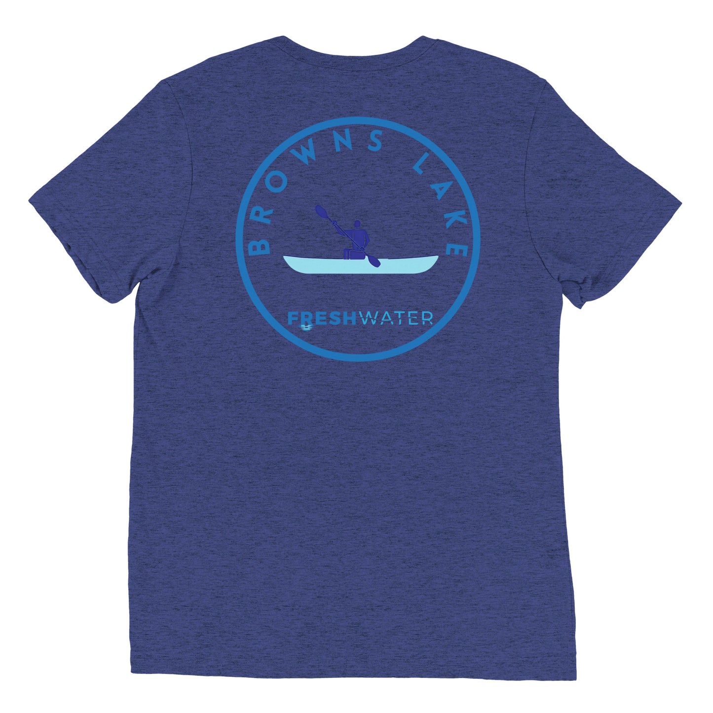 Browns Lake Wisconsin Freshwater Paddle Short sleeve t-shirt