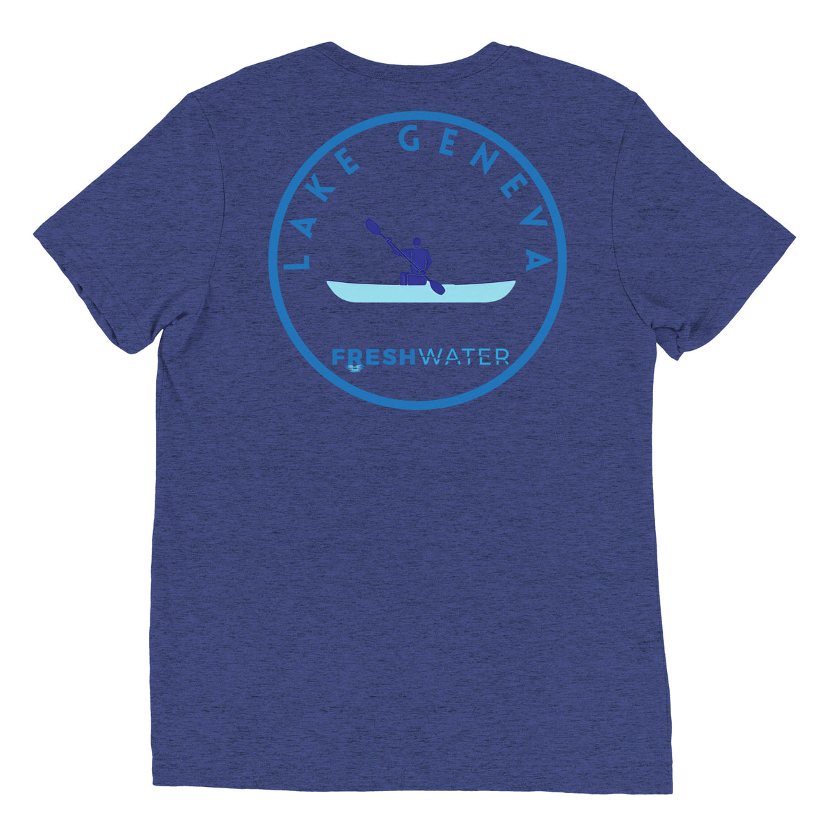 Lake Geneva Wisconsin Freshwater Kayak Short sleeve t-shirt