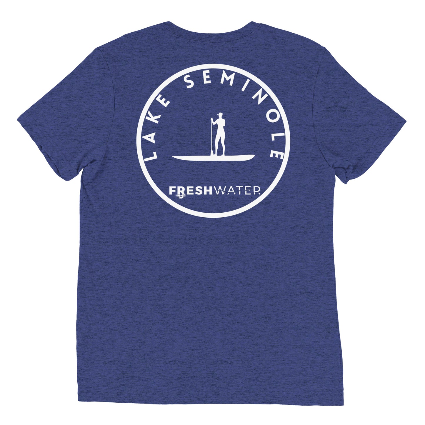 Lake Seminole Florida Georgia Alabama Freshwater Paddle BW Short sleeve t-shirt